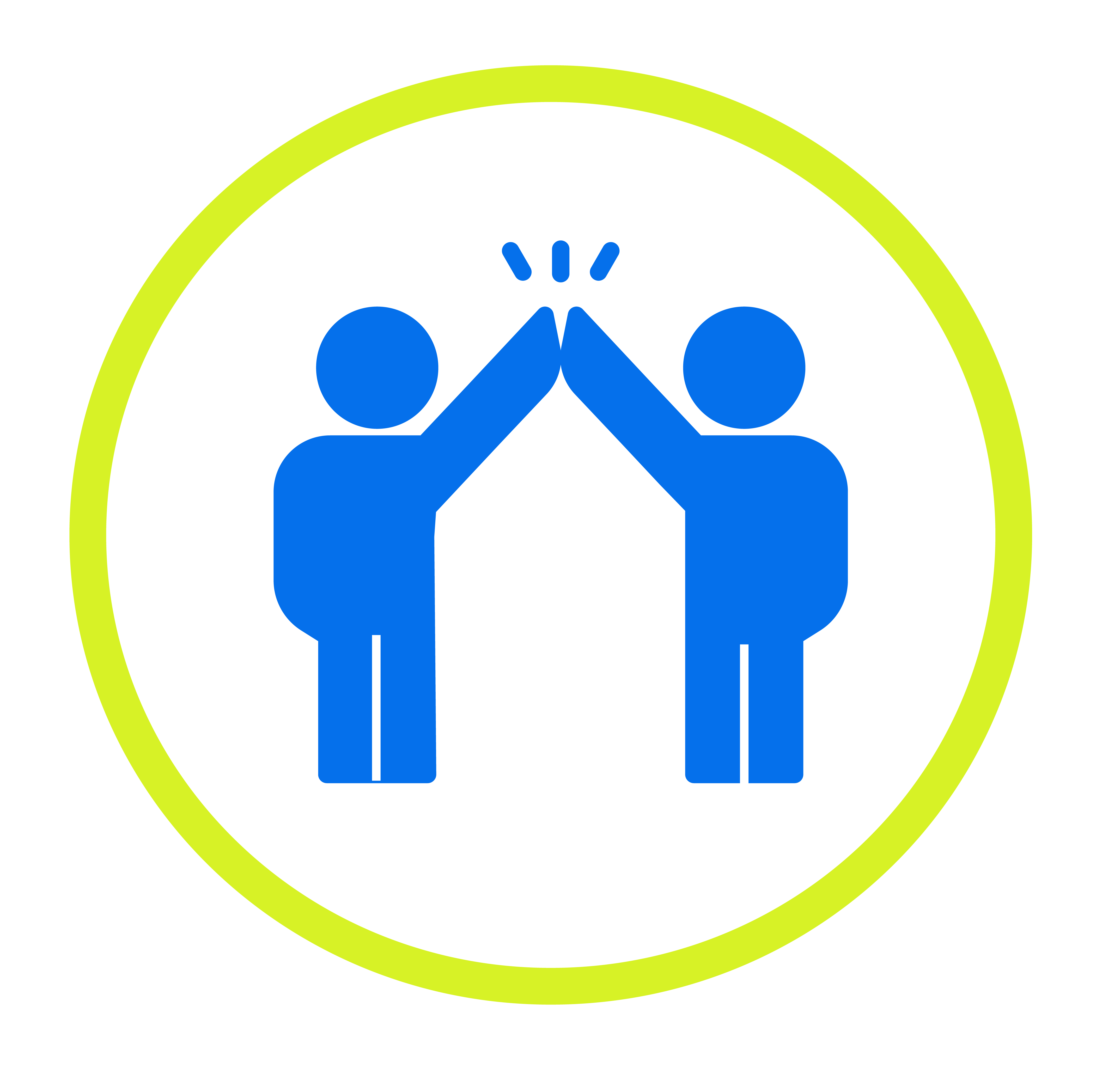 icon of two people figuures doing a high-five