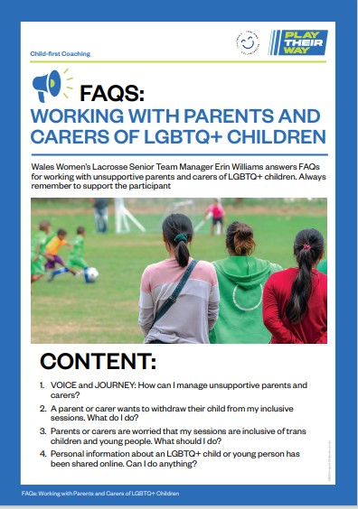 FAQs for working with guardians of LGBTQ+ children
