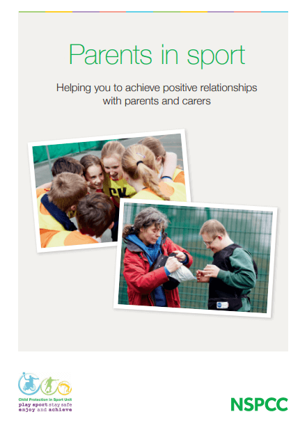 CPSU have a whole wealth of resources on how to include parents in sports settings.