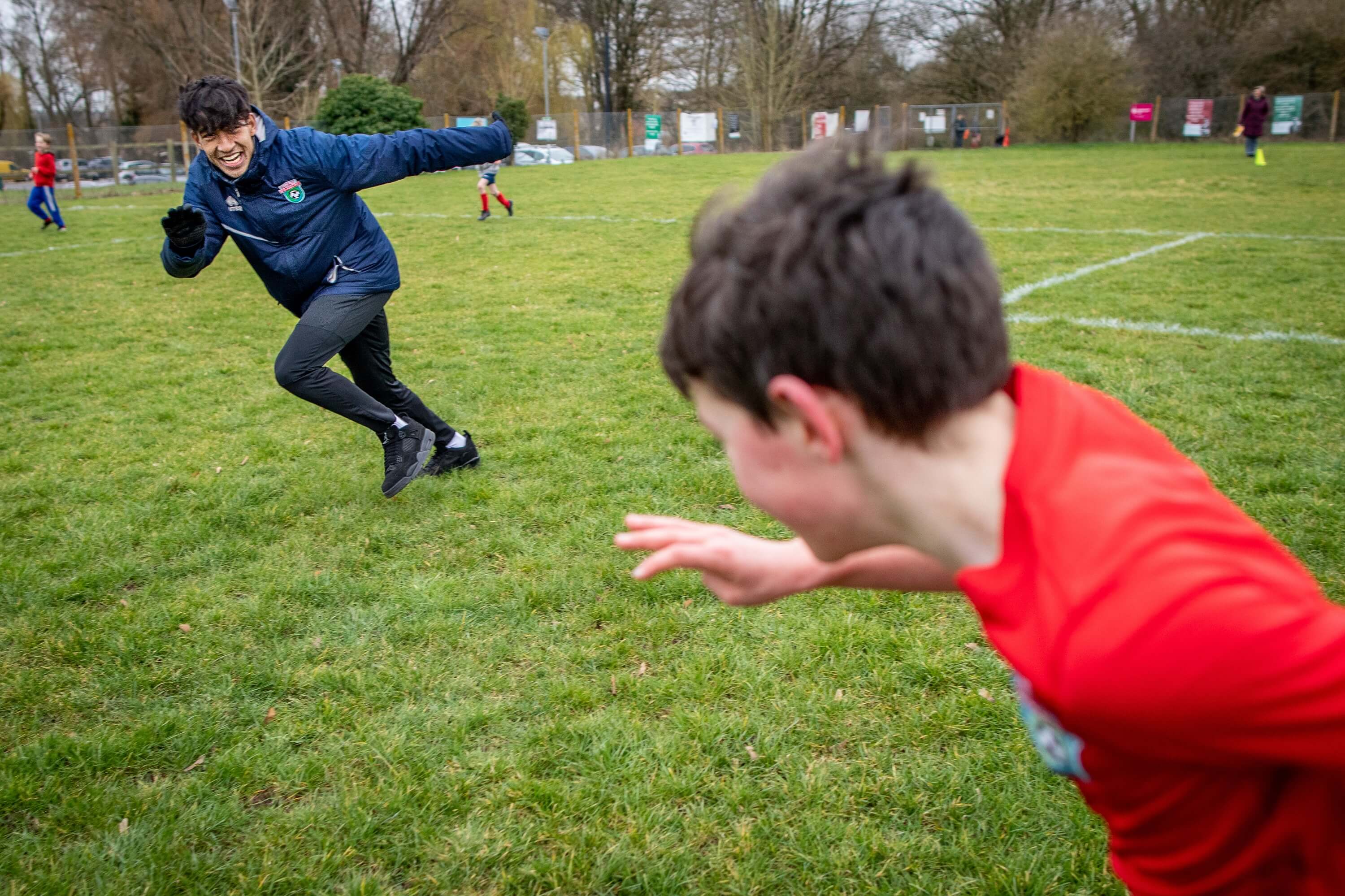 Salisbury Rovers - Coach and player racing