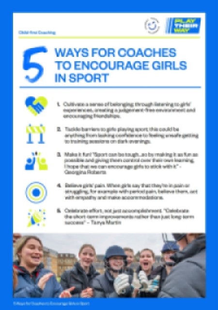 5 top tips on how to encourage girls in sport